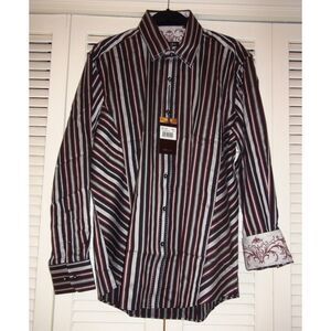 Zagiri Thunderstruck Black Jacquard Stripe Shirt